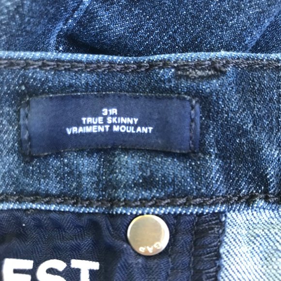 GAP True Skinny denim jeans. - Picture 3 of 4